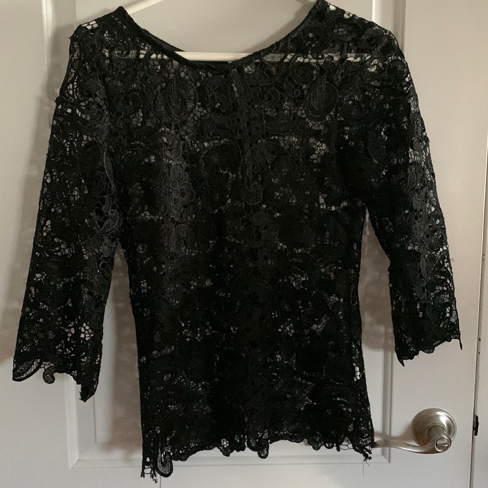 Eros Apparel New York Black Lace Top